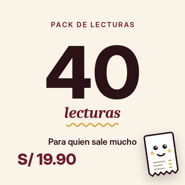 Pack 40: 40 lecturas de cuentas